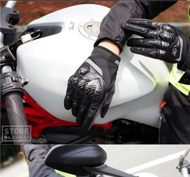 Guanti Moto Pelle Estivi Macna Chicane Nero - Foto 3