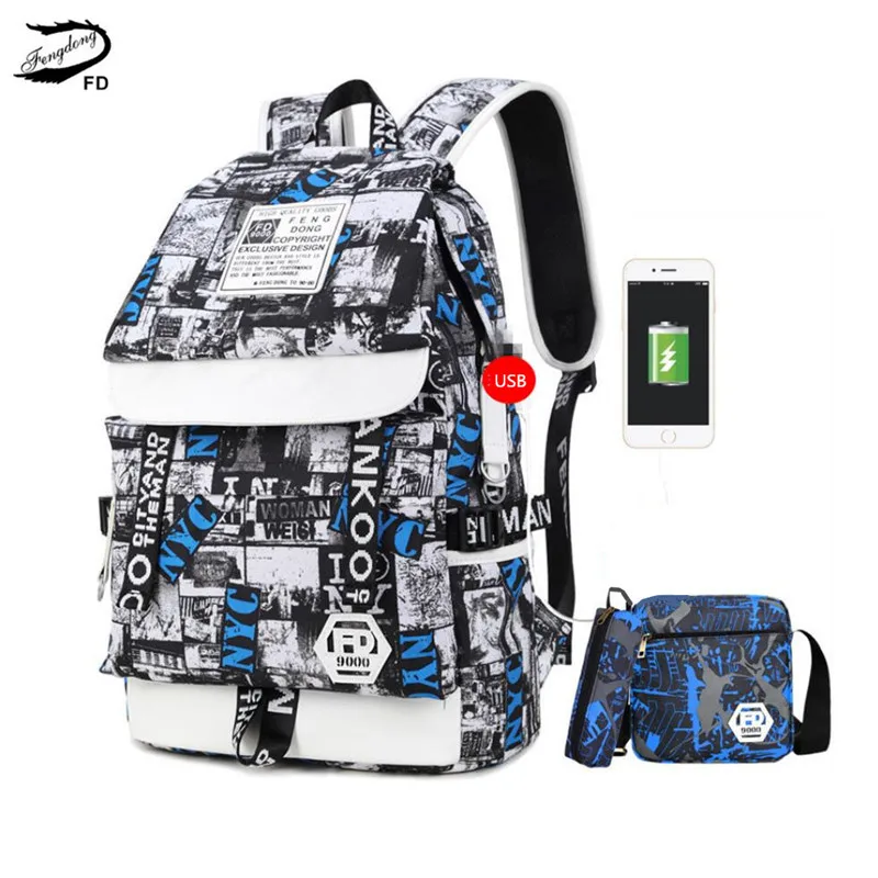 FengDong, школьные рюкзаки для мальчиков, школьные сумки, ручка, карандаш, сумка, сумки на плечо для мужчин, черный водонепроницаемый рюкзак, школьный рюкзак, сумка для книг