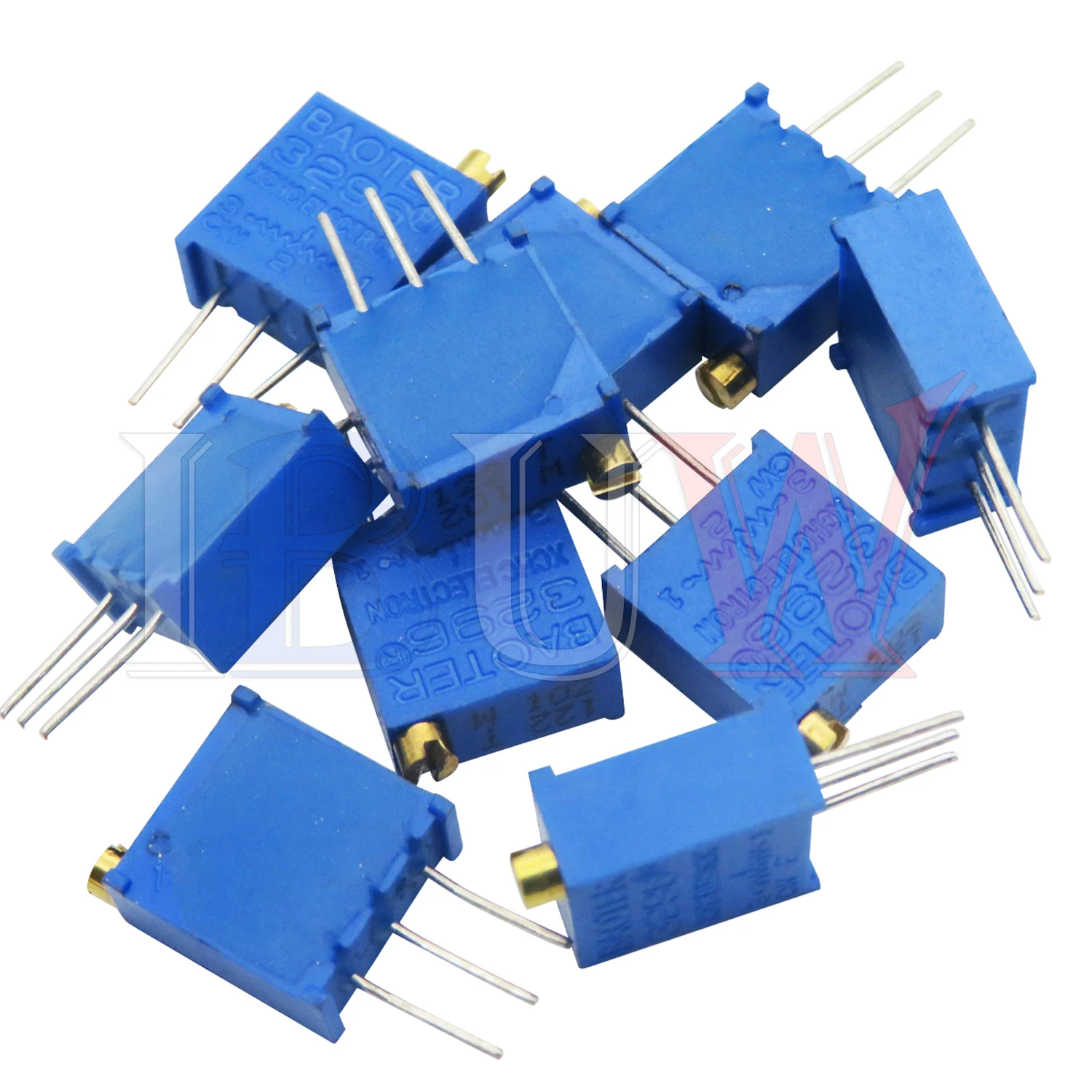 10PCS 3296W potentiometer precision adjustable resistance multi-turn trimming 1K 2K 5K 10K 100K 103 100R