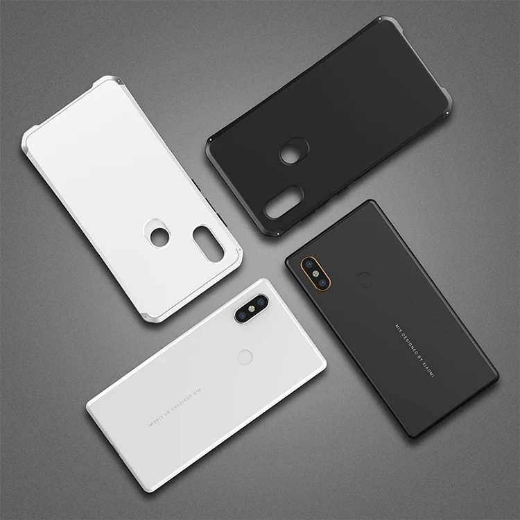 Текстурированная антиосенняя Металлическая Рамка PC задняя пластина для Xiaomi mi X2 mi X 2S mi x2s алюминиевый сплав бампер чехол mi X 2 2S чехол с подарком