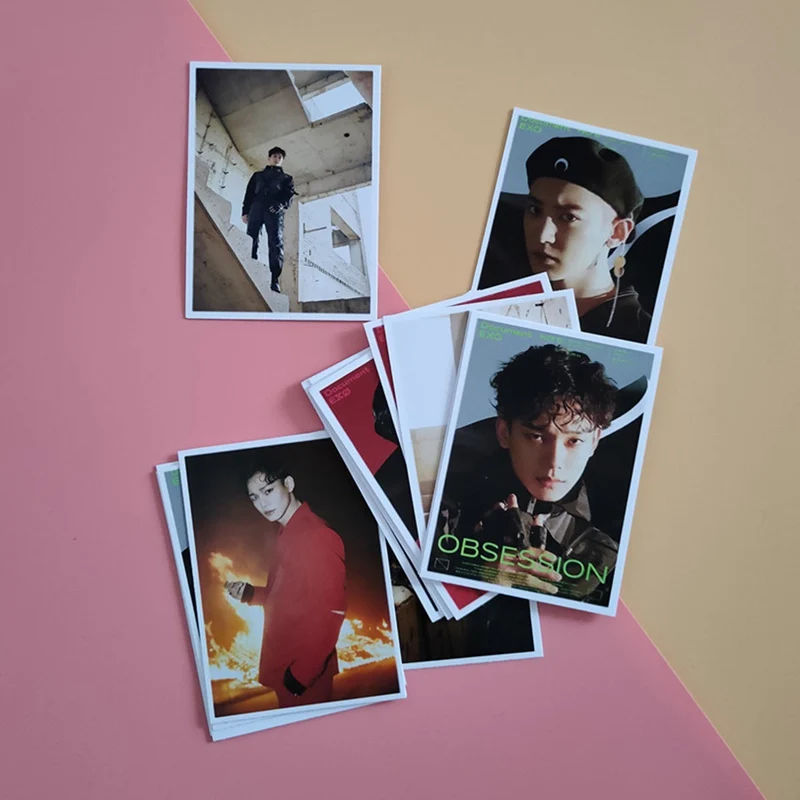 16 шт./компл. KPOP EXO 6 й альбом одержимость Фотокарточка ЛОМО карточка постер