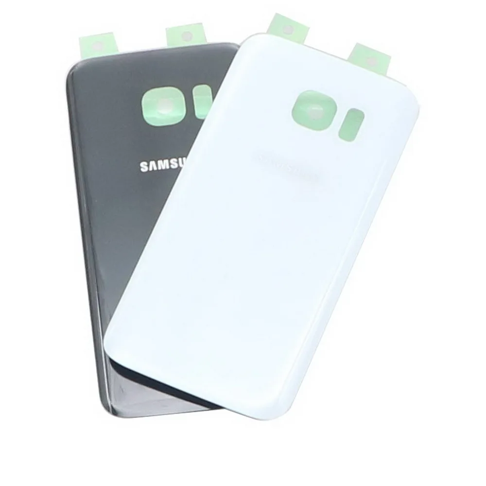 Для samsung Galaxy S7 G930 G930F S7edge G935 G935F Задняя стеклянная крышка батарейного отсека задняя дверь корпус Чехол samsung S7 Задняя стеклянная крышка