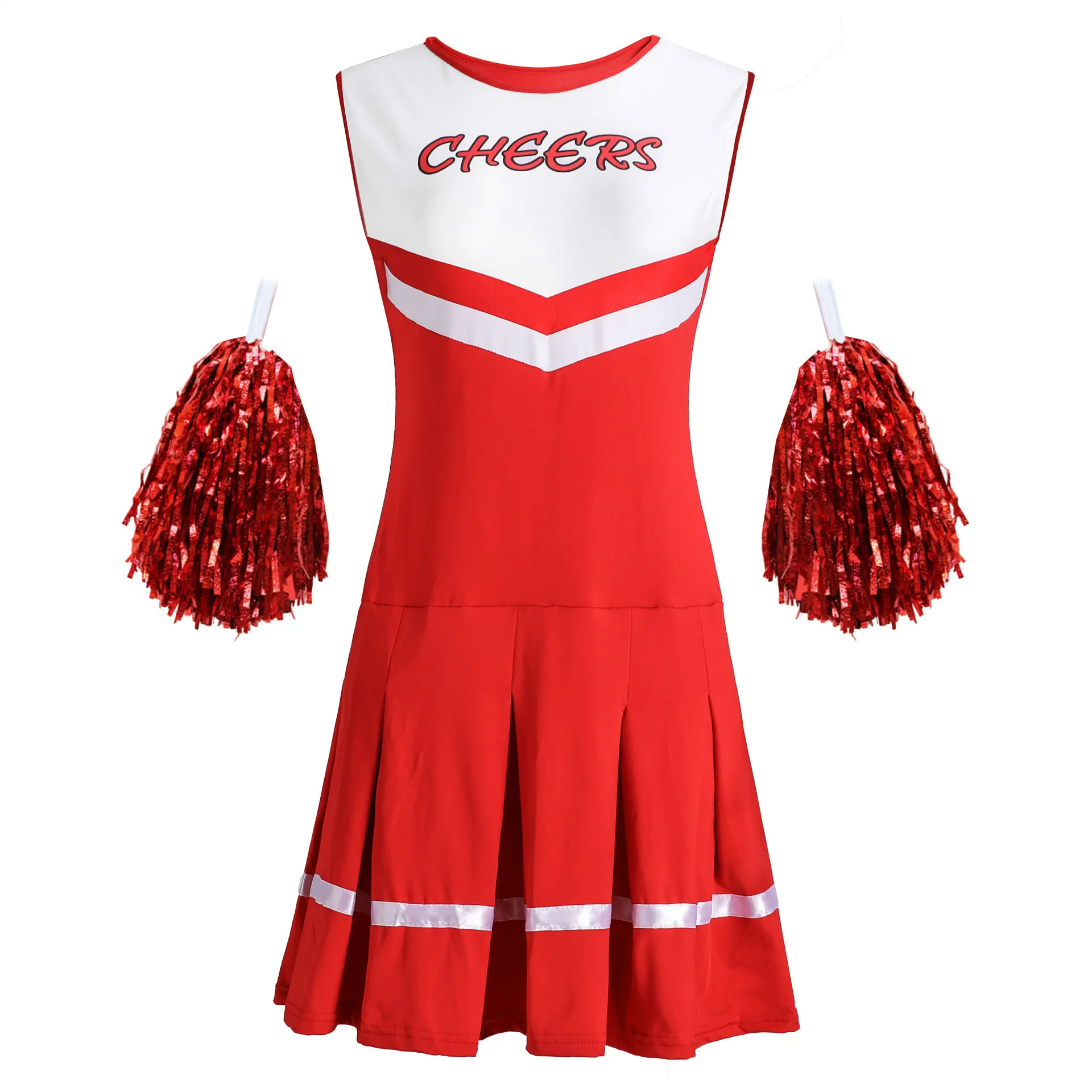 

M -Xl Hot Selling Cheering Squad Uniform Performing Arts Stage Wear Large Size Sexy Item Women's Cheerleading Clothing
