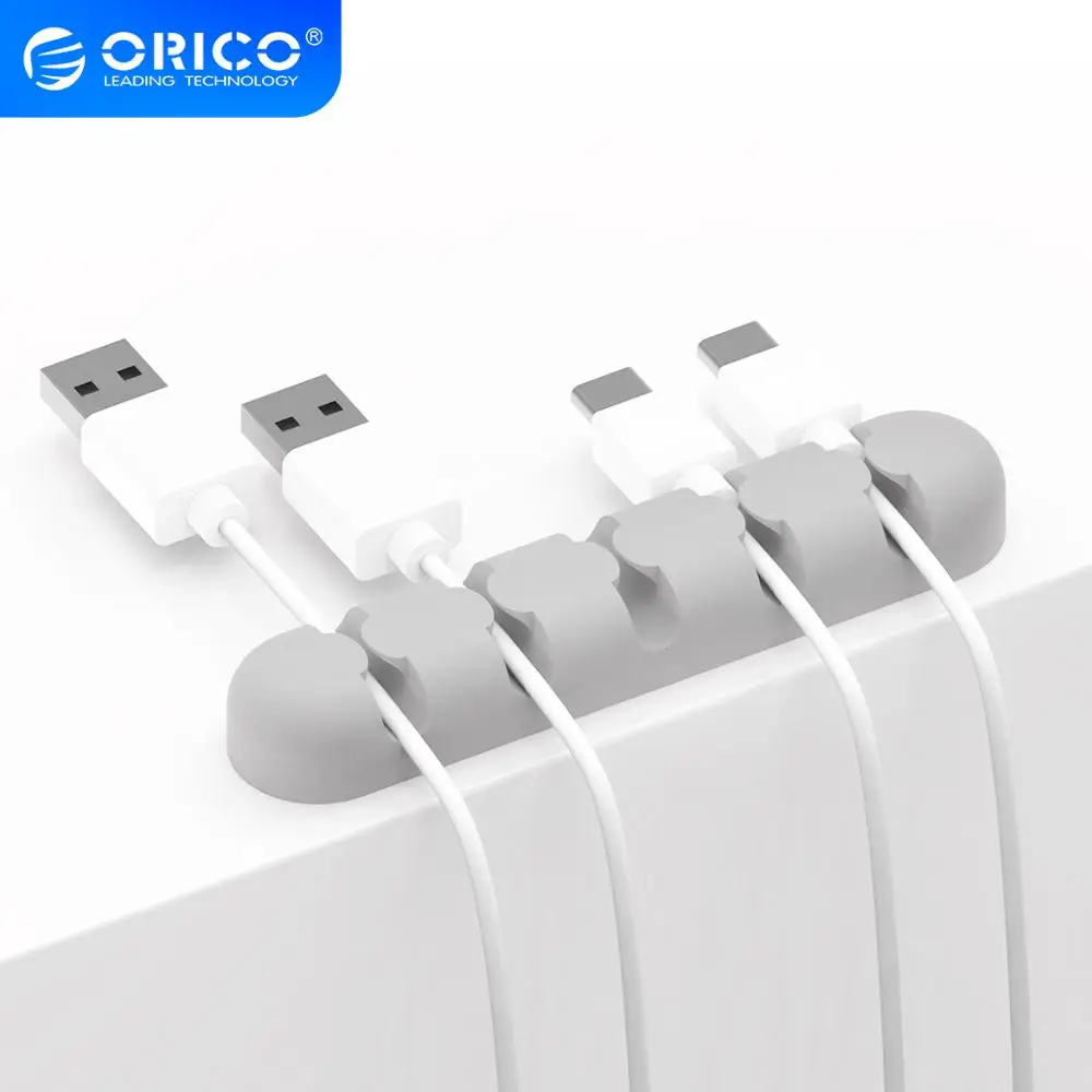 ORICO намотка кабеля силиконовый usb кабель Органайзер гибкий управления зажимы