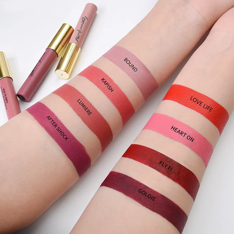 NEW 4pcs/set Kit 8 Colors Matte Lipstick Set Tint Lip Gloss Long Lasting Lip Stick Waterproof Red Nude Batom Lipstick Pen Makeup NEW 4pcs/set Kit 8 Colors Matte Lipstick Set Tint Lip Gloss Long Lasting Lip Stick Waterproof Red Nude Batom Lipstick Pen Makeup