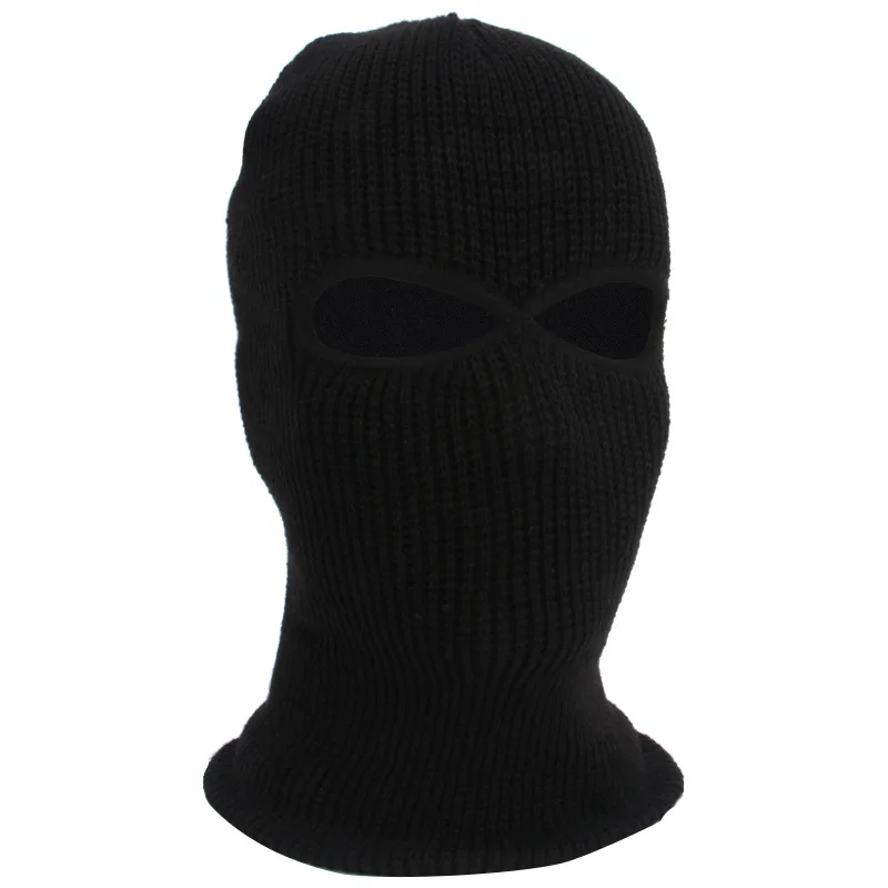 2 black 3 отверстия полицейская маска/капюшон Цвет Черный полиция Swat Gign рейд спецназ страйкбол Пейнтбол лыжи снег сёрф маска для велосипеда - Цвет: 2 black