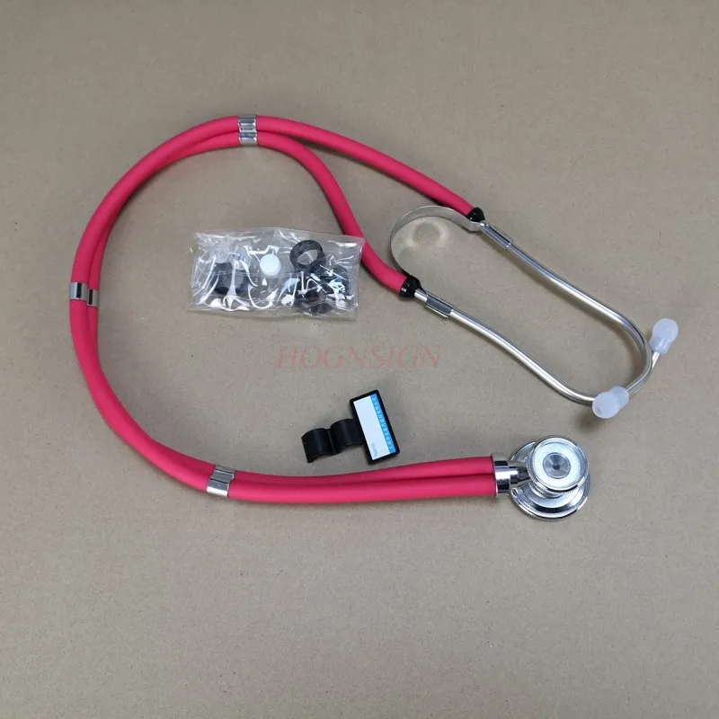 Portable stethoscope storage box red Stethoscope double-sided stethoscope pediatric double-sided