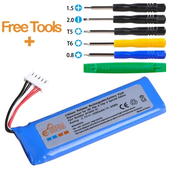 

3200mAh GSP872693 01Battery for JBL Flip 4 and Flip 4 Special Edition Bluetooth Speaker with install tool