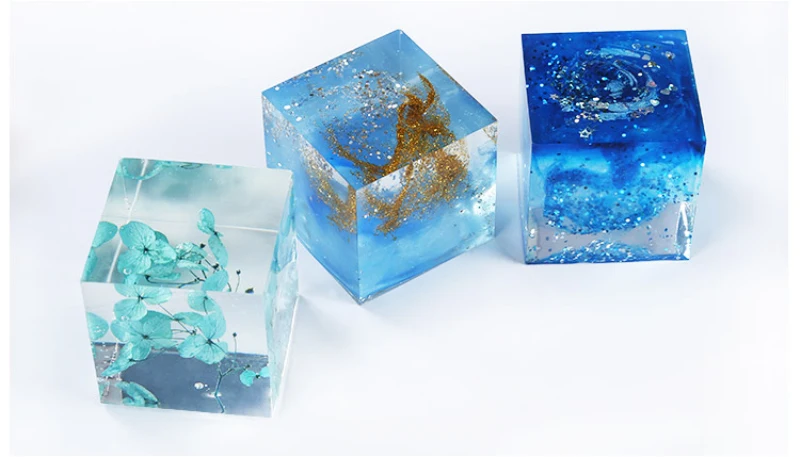 Creative Cube Shape Candle Soap Making Mold Square Candle Silicone Mold DIY Plaster Aromatherapy Resin Crafts
