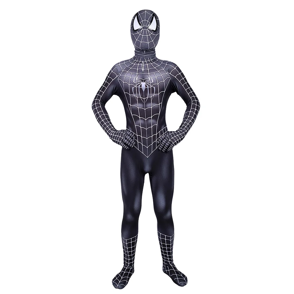 MOOOEHYM Spiderman Costume Déguisement Homecoming pour Enfants,Noir 3D Déguisement  Spiderman Halloween, Cosplay Partie Costume Super-héros Accessoires Jouet  Masque Costume,Black（B）-XL : : Jeux et Jouets