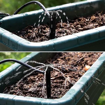 

60 Pack Adjustable Irrigation Drippers 360 Degree Water Flow Irrigation Drippers Connector for 4/7 MM Tube