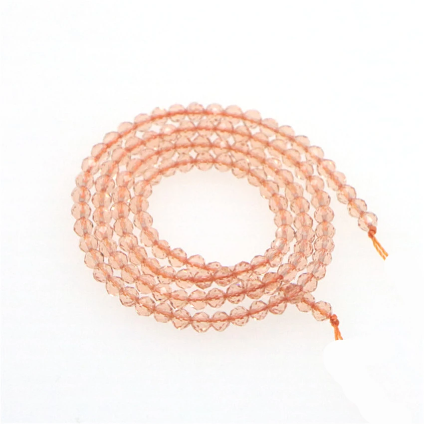 WUBIANLU 2-3mm Colorful Rondelle Austria Faceted Crystal Glass Beads For Jewelry Making DIY Handmade Bracelet Necklace Wholesale