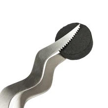 30 см длина дуги форма нержавеющая сталь металлический сплав Аксессуары Кальян Уголь Tong кальян зажимы