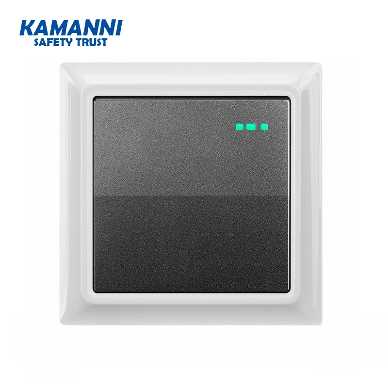

Luxury smooth flame retardant panel button Recovery switch LED indicator control wall lighted light switch 1/2/3 gang 1/2 way