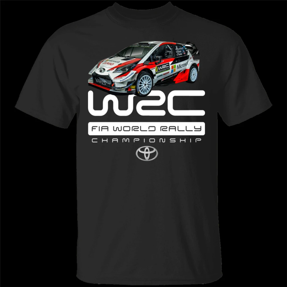 Toyotaм² Gazoo Racing Wrt Wrc футболка гоночная 2019 Fia World Rally Чемпион Черная Мужская забавная