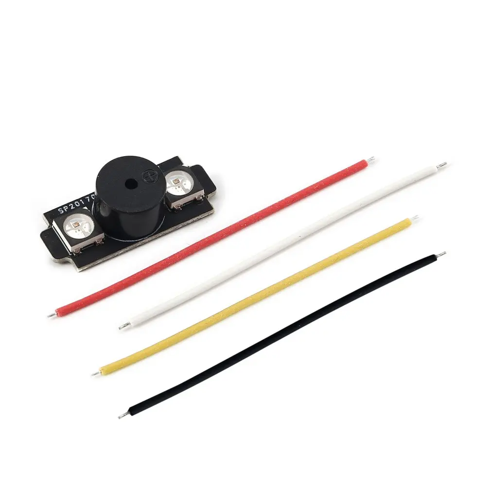 

HGLRC WS2812B 5V 2-in-1 Colorful LED Base Motor Light with Buzzer Alarm for Naze32 F3 CC3D Flight Control FPV RC Racing Drone