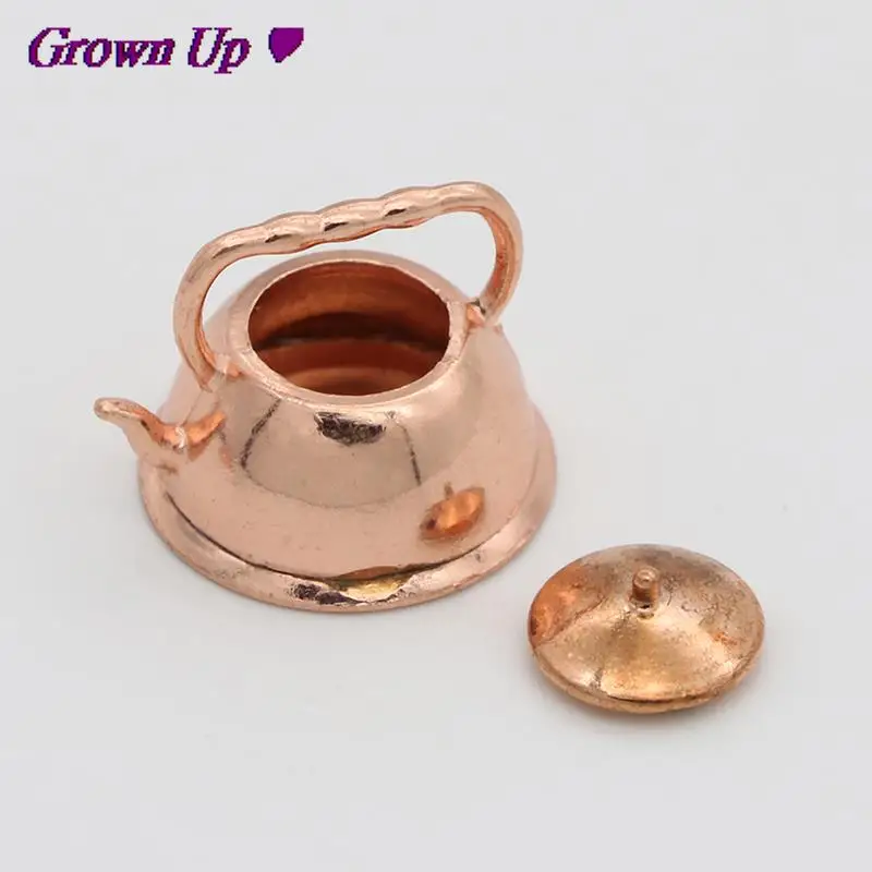 Melody Jane Dollhouse Miniature Copper Saucepan Set - 1:12 Scale Kitchen Accessory