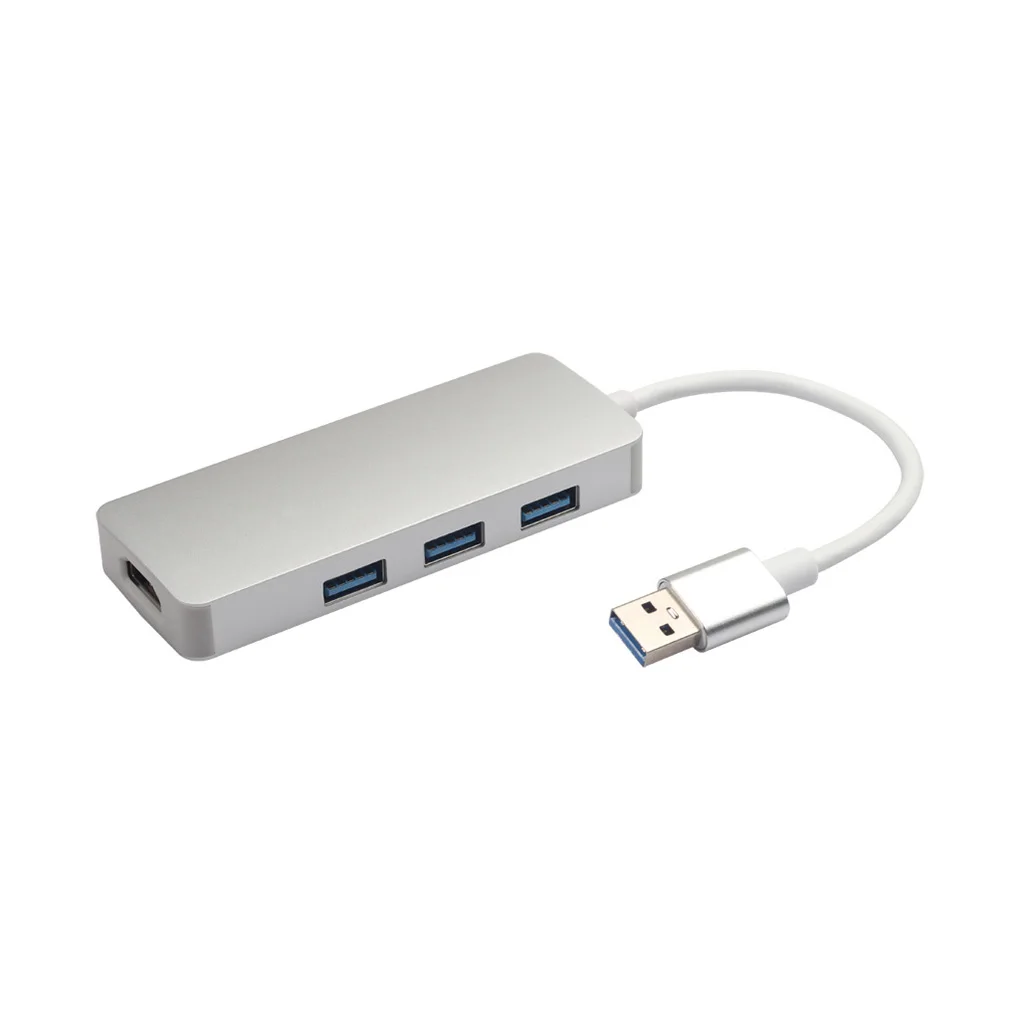 USB 3,0 2 в 1 для HDMI VGA адаптер 1920X1080 P HD Алюминий сплав ноутбук VGA аудио-видео кабель конвертер