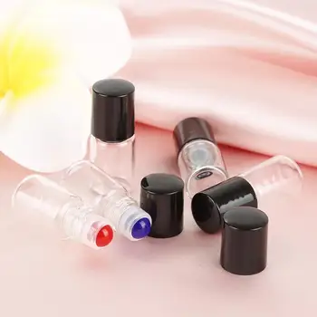 

10pcs/set Essential Oil Bottle 2ml Transparent Bottle Glass Material Portable Mist Container Travel Refillable Bottle 2 Ml TSLM2