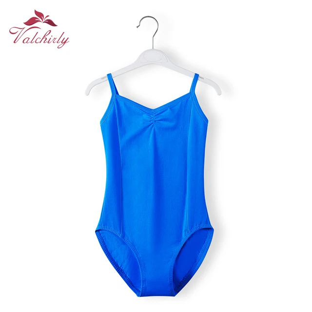 Costume de Ballerine en Coton pour Fille, Justaucorps Bleu, Vêtements de brev 1