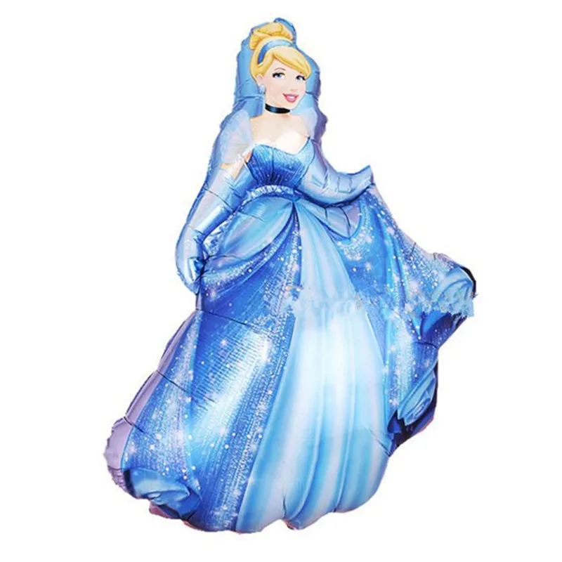 1 шт 93 см* 55 см Холодное сердце Белоснежка Принцесса колокольчик алюминиевые шары с принцессой День Рождения Вечеринка трехмерные алюминиевые шары - Цвет: Cinderella-1Pcs