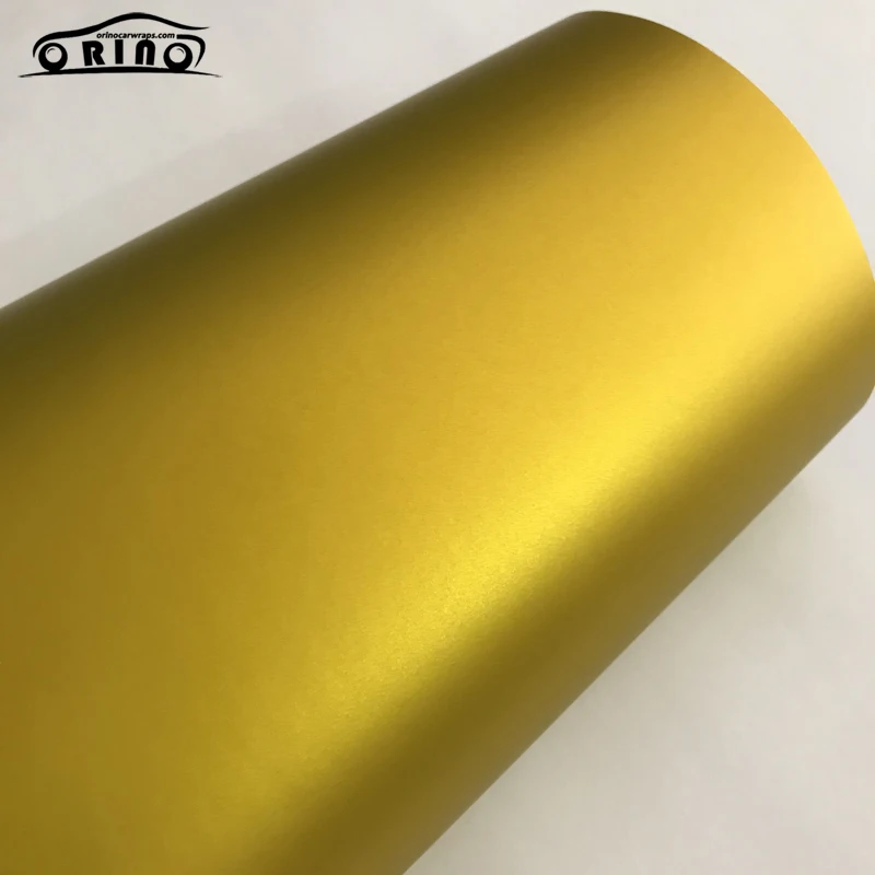 Gold Matt Metallic Vinyl Wrap Sticker-6
