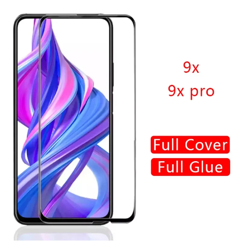 

2Pcs Glass Film For Honor 9X Pro 9C 10lite 10 10i Screen Protector on for Huawei honor 9 light 8S 8A Full Cover Tempered Glass