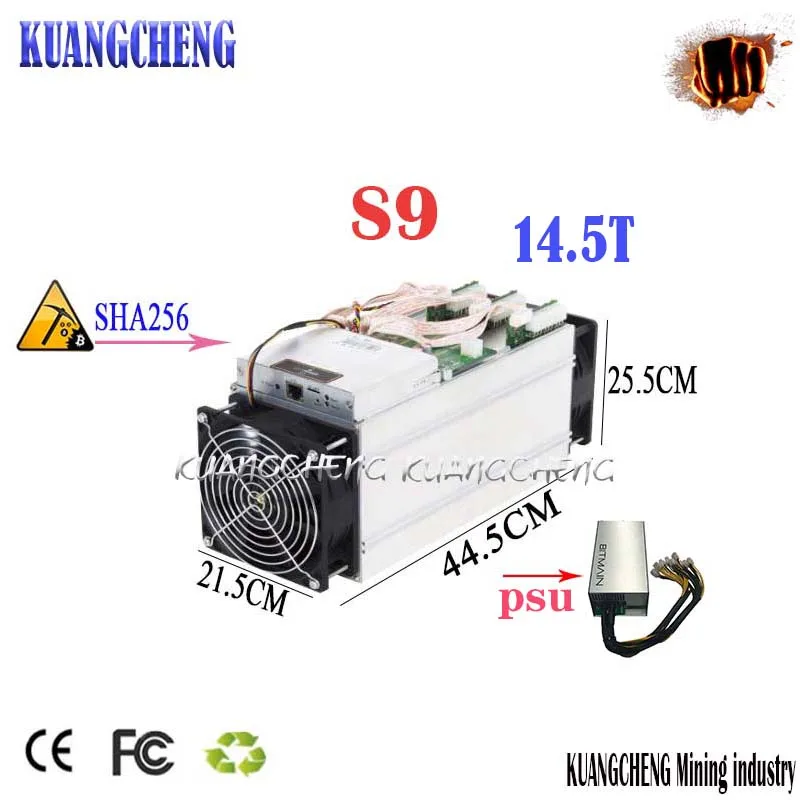 Старые майнеры биткоинов 80-90% имеют PSUBITMAIN ant S9i 14 5 T Asic S9 14T 13T работают BCC btc pcc sha256 16nm