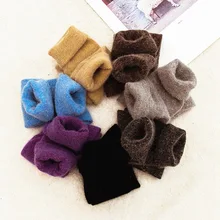 5 пар осенне-зимних женских плотных шерстяных носков ярких цветов женские мягкие теплые длинные шерстяные носки с кроликом короткие забавные счастливые носки