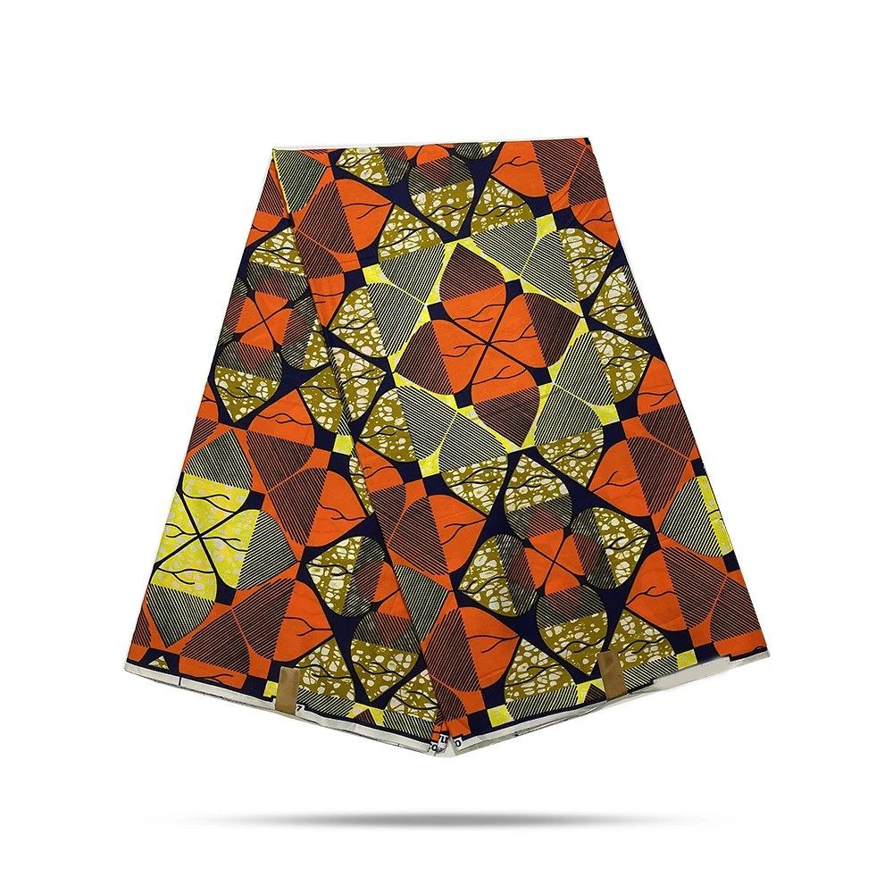 

African fabric Guaranteed real wax fabric Ankara fabric high quality 100% cotton 6 yards