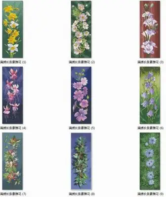 

xiaoyi cotton self-matching cross stitch Cross stitch RS cotton comes with Long stripe elegant flower series 1SET CHOOSE