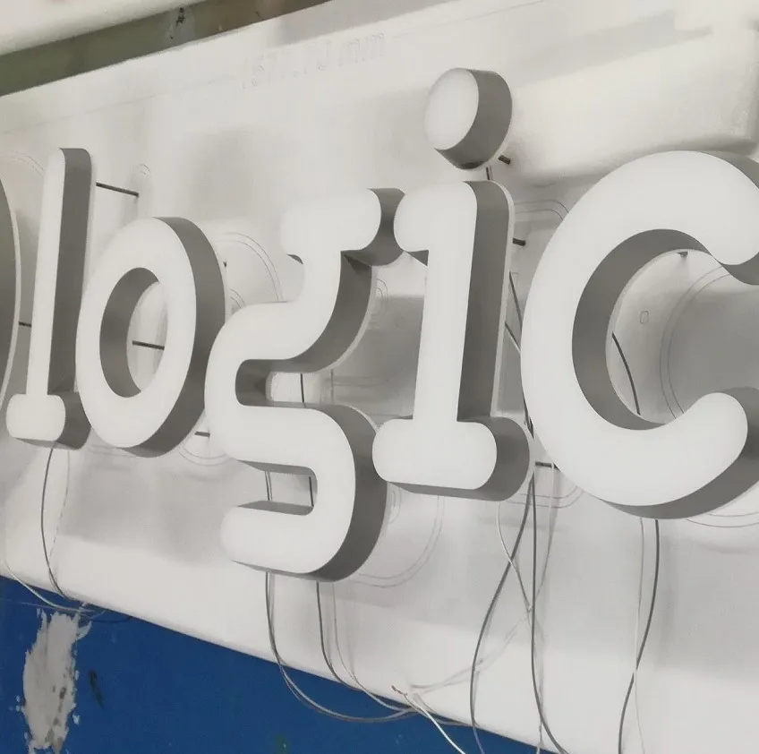 Full Lit 3D Acrylic Letters for Indoor & Outdoor Signage - 82W X 18H