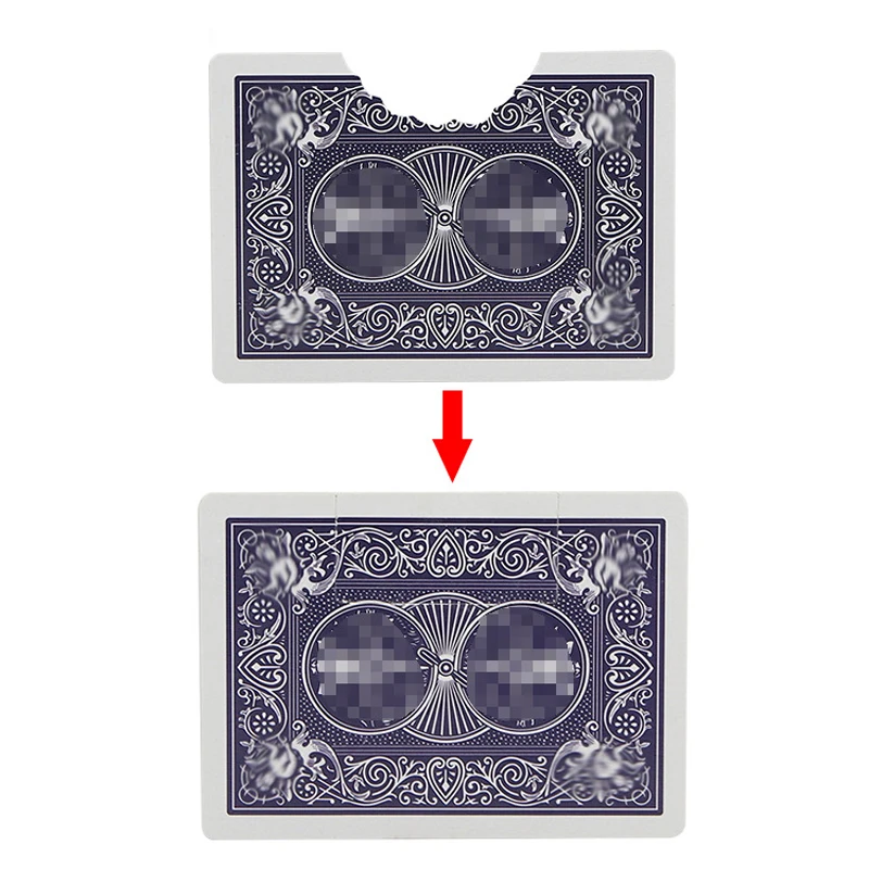 

Professional Illusions Magic Tricks Bite Card recovery Fun Card Trick Stage Illusion Props Magic Toys for Kids Easy to Do