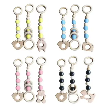 

1 Set Nordic Wood Bead Pnedant Kids Baby Nursery Room Decor Shower Gift