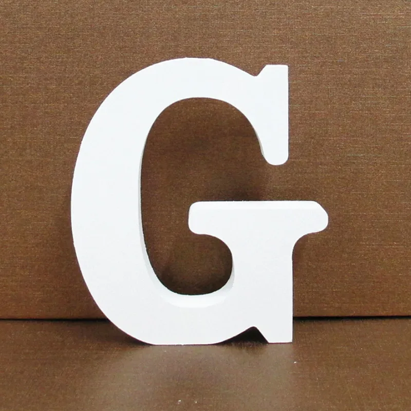thumbnail image 1 of Letras de madera blancas de 10 cm para hacer uno mismo, alfabeto inglés, diseño de nombre personalizado, arte artesanal, decoración independiente para bodas, fiestas, hogar, Año Nuevo, 1 of 5