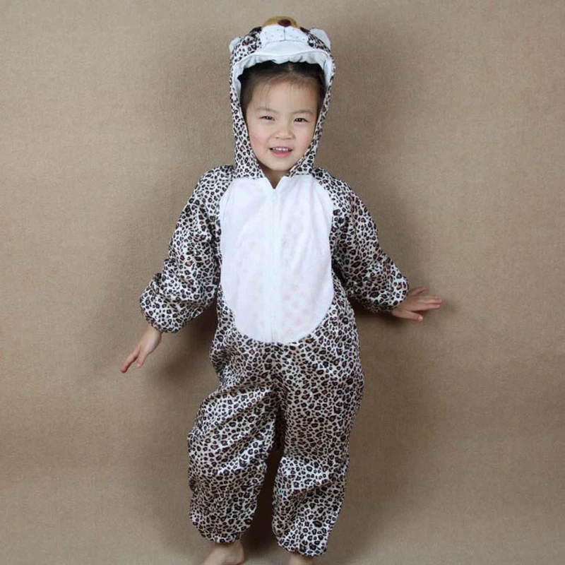 Umorden Cartoon Animal Leopard Costumes Performance Clothes Jumpsuits Children's Day Halloween Costume for Children Kids Umorden Cartoon Animal Leopard Costumes Performance Clothes Jumpsuits Children's Day Halloween Costume for Children Kids