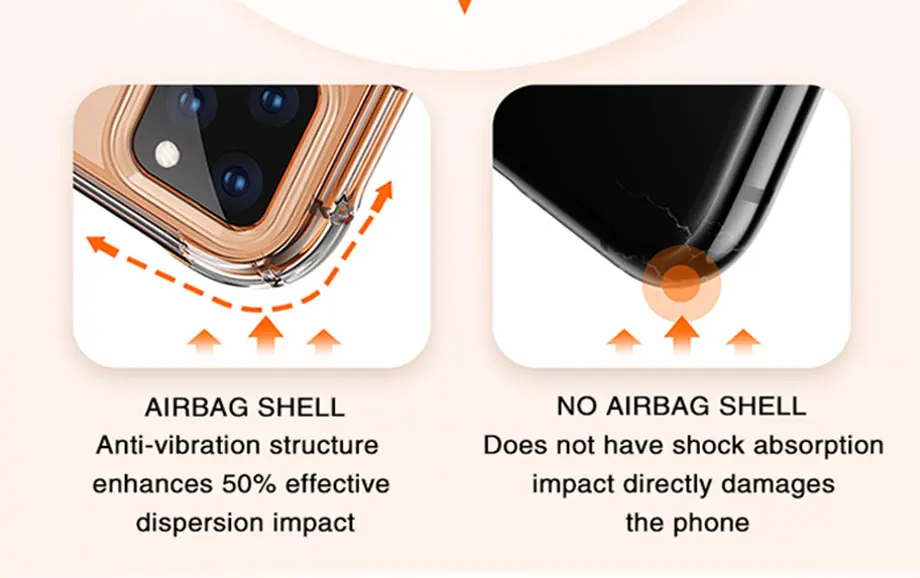 Роскошный противоударный прозрачный силиконовый чехол для iPhone 11 x xr xs max 11 Pro max 7 8 6 6s plus чехол Прозрачная защитная задняя крышка