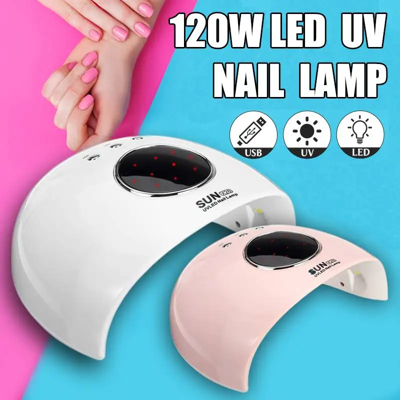 

SUN X28 120W UV 12 LED Lamp Nail Dryers Polish Glue Lamp Gels Nail Dryer Light Timing Phototherapy Machine Nail Tools