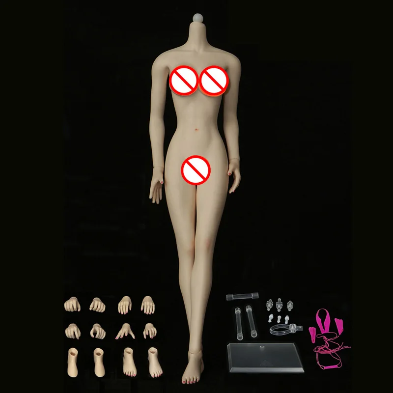 

Large Ratio 1:6 Seamless Body Doll Female Steel Skeleton Feet Detachable Set