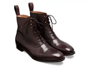 

Men PU Leather Fashion Shoes Low Heel Fringe Shoes Dress Shoes Brogue Shoes Spring Boots Vintage Classic Male Casual TV046