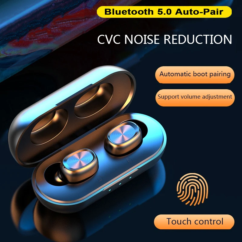 TWS стереонаушники B5 с поддержкой Bluetooth 5 0 и функцией автоподключения|Наушники