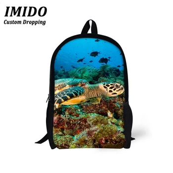 

LALIN 2020 Preppy Style Children School Bags Finsh Sea Printing Kids Backpack for Teenager Girls Boys Rucksack Mochila Femininas