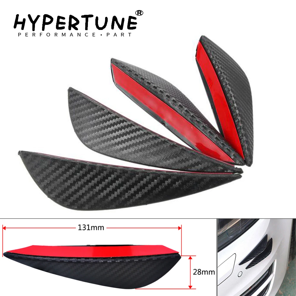 Hypertune 4 шт. разветвитель для переднего бампера из углеродного