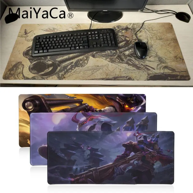 Maiyaca Jhin league of legend LOL Big Promotion Russia gaming mouse pad xl Keyboard Laptop PC notebook desk for dota2 cs go | Компьютеры и