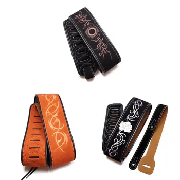 

Adjustable Guitar Shoulder Strap Synthetic Leather Belt Matte Surface for Acoustic Folk Classic Electric Guitars Bass