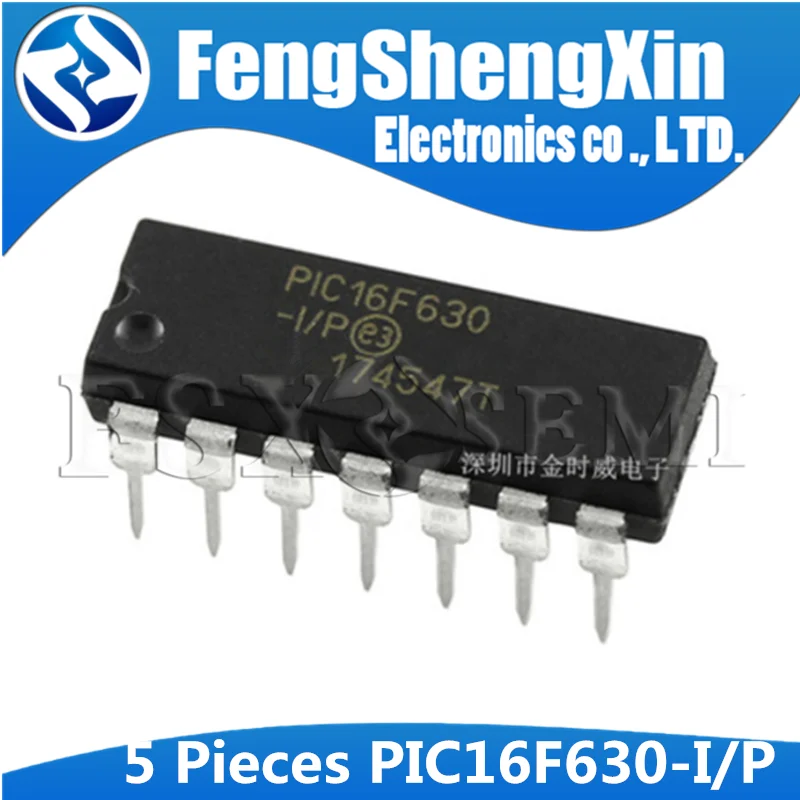 PIC16F630 PIC16F630-I/P 16F630 DIP-14 Microcontroller CHIP IC