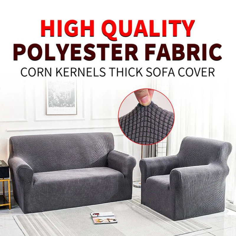 

Meijuner 2021 New Corner Sofa Cover Thick Solid Color Couch Slipcover Stretch All-inclusive Furniture Protector for Living Room