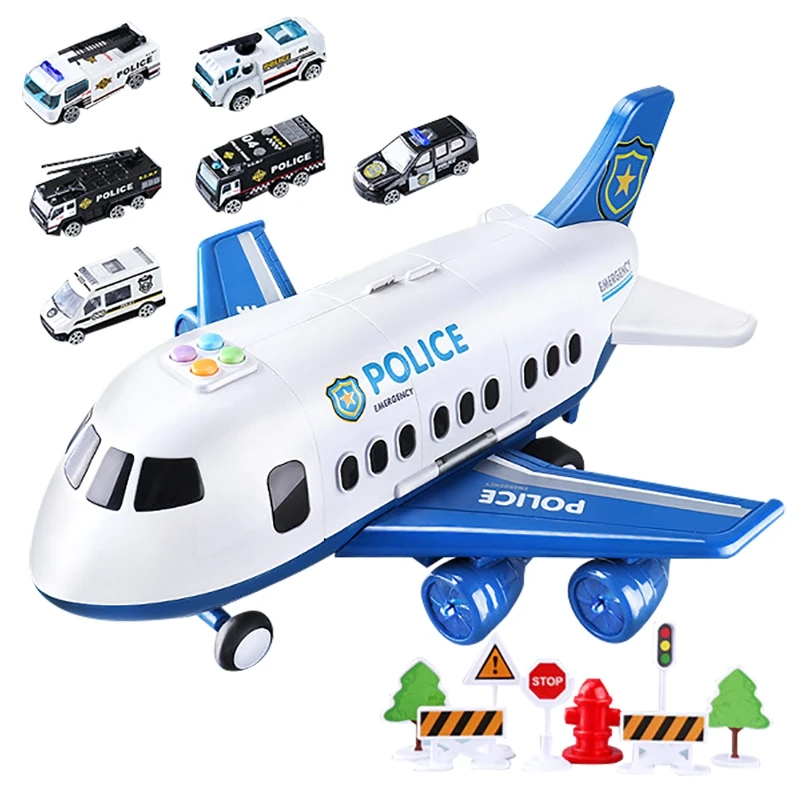 Music Story Simulation Track Inertia Children's Toy Aircraft Large Size Passenger Plane Kids Airplane Car | Игрушки и хобби