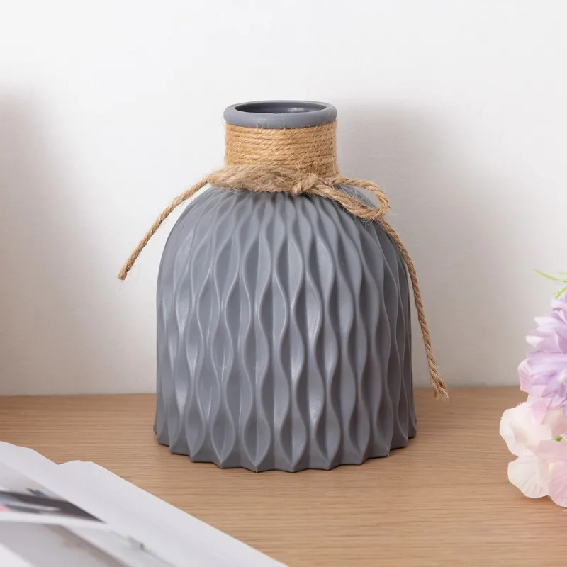European-style Plastic Vase Home Decoration Anti-ceramic Wedding Decoration Unbreakable for Artificial Flower Creativity Home