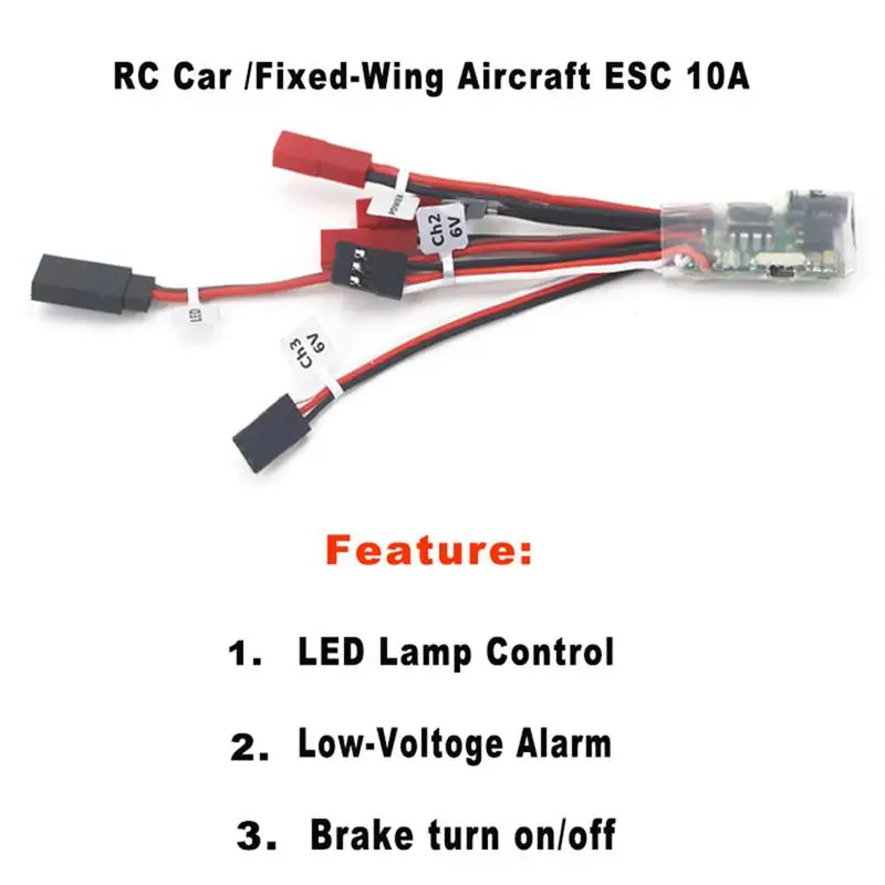 LeadingStar Dumbo RC 10A матовый ESC двухсторонний регулятор скорости с тормозом для RC моделей автомобилей лодки самолета Spart части